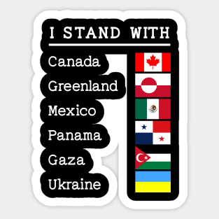 I Stand With Sticker